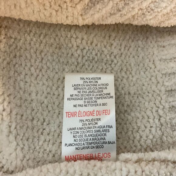 Rae Dunn Women's Medium Ivory Cream Sweater Long Sleeve LOVE - Picture 8 of 11